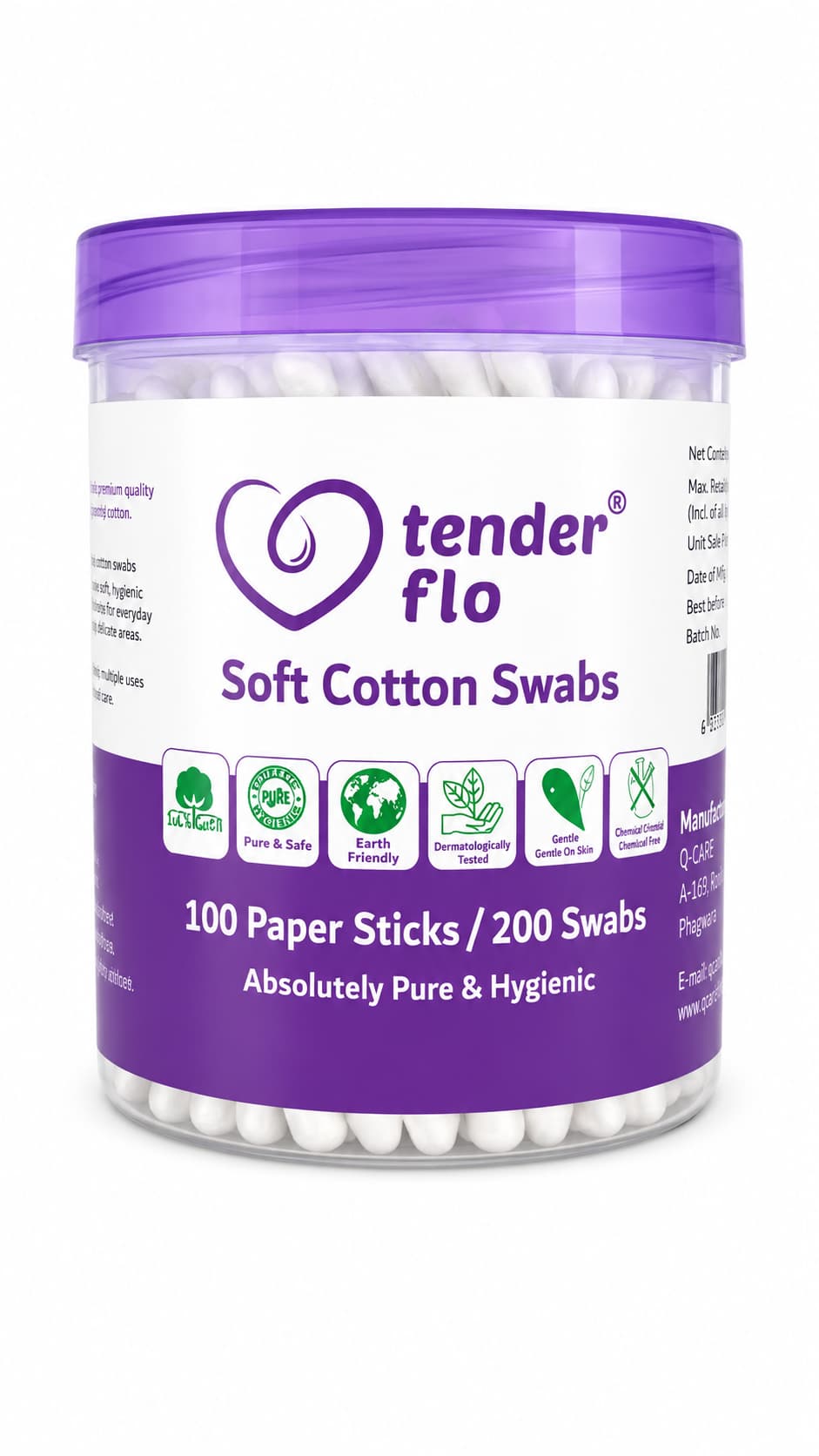 Tender Flo Soft Cotton Swabs
